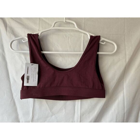 KiT Undergarments Scoop Neck Bralette in Burgundy Womens Size Small - Picture 2 of 2